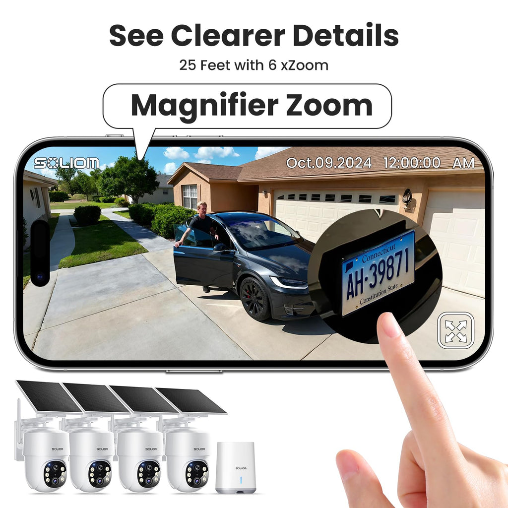 5MP Wireless Outdoor Security Cameras 4-Cam Kit L6593