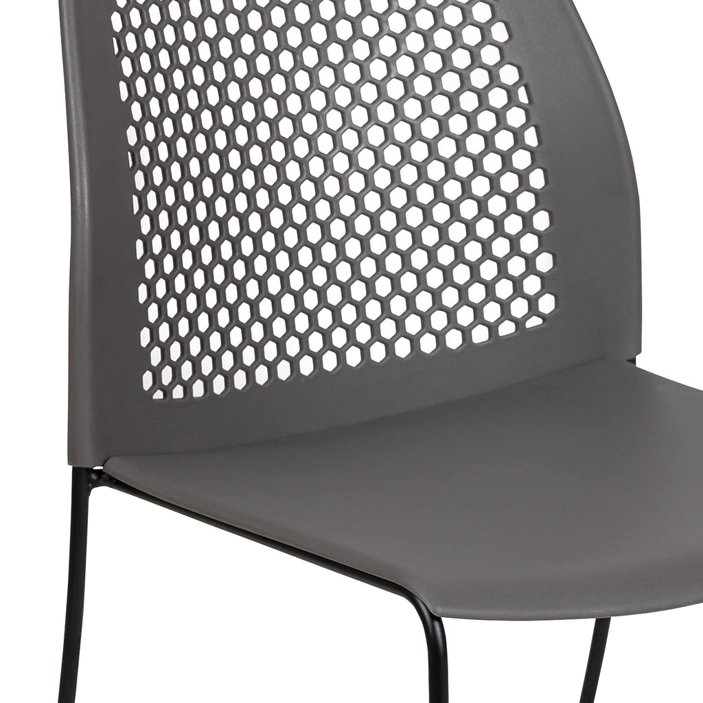 Gray Stack Chair with Air-Vent Back Y188942