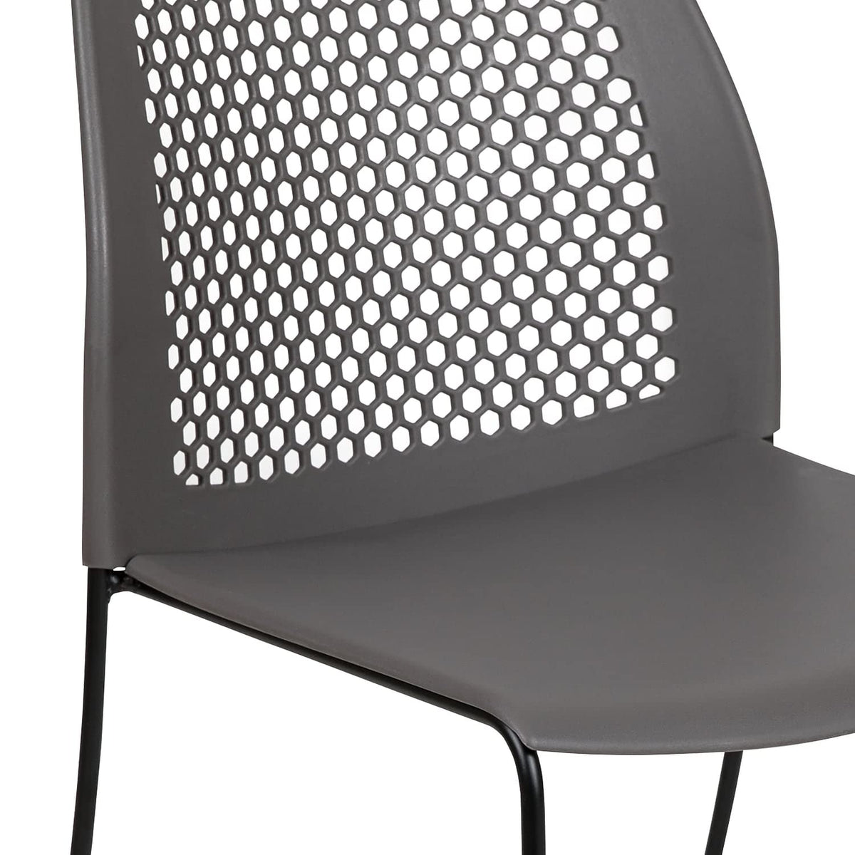 Gray Stack Chair with Air-Vent Back Y188942