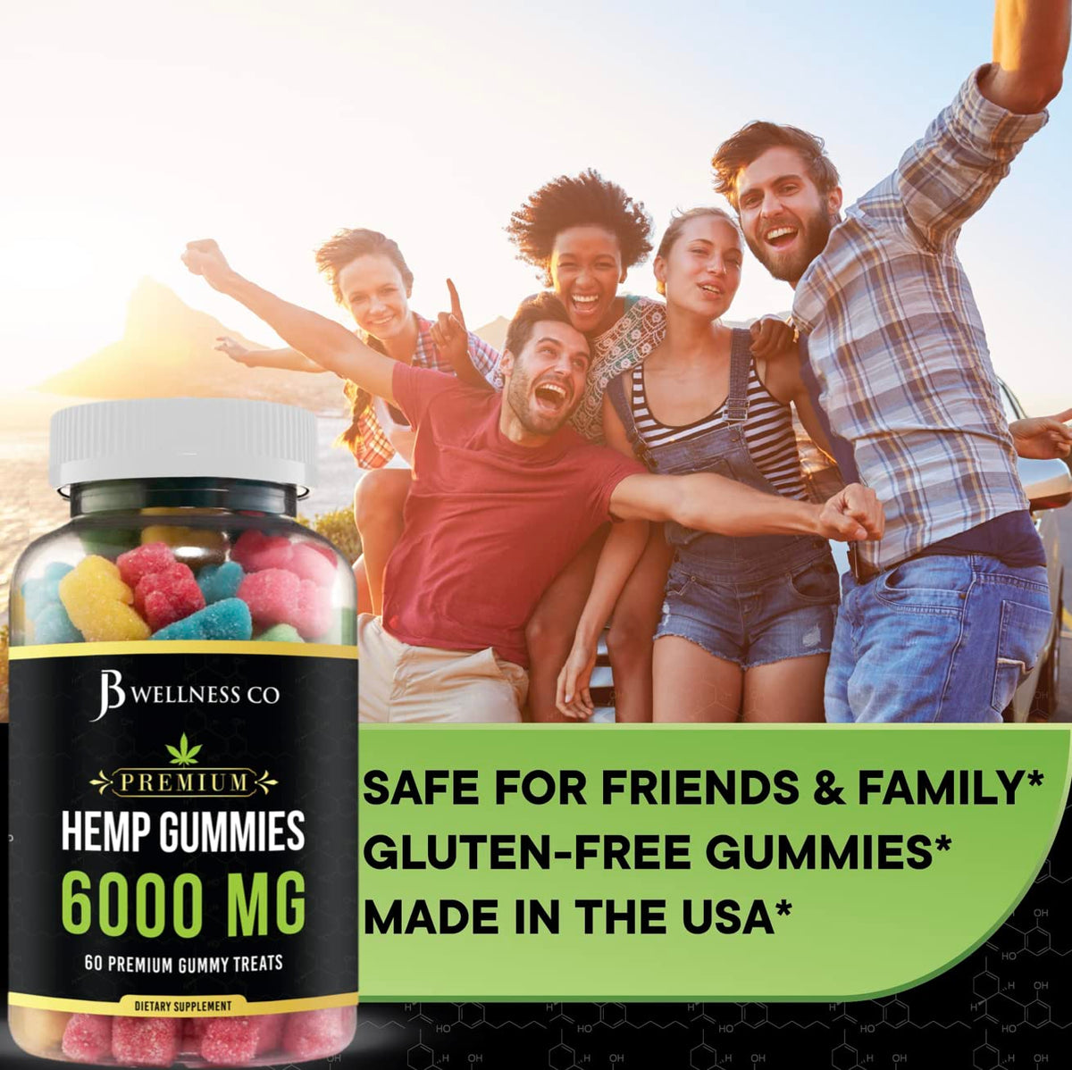 Hemp Gummies with Hemp Oil 2-Pack Z88619