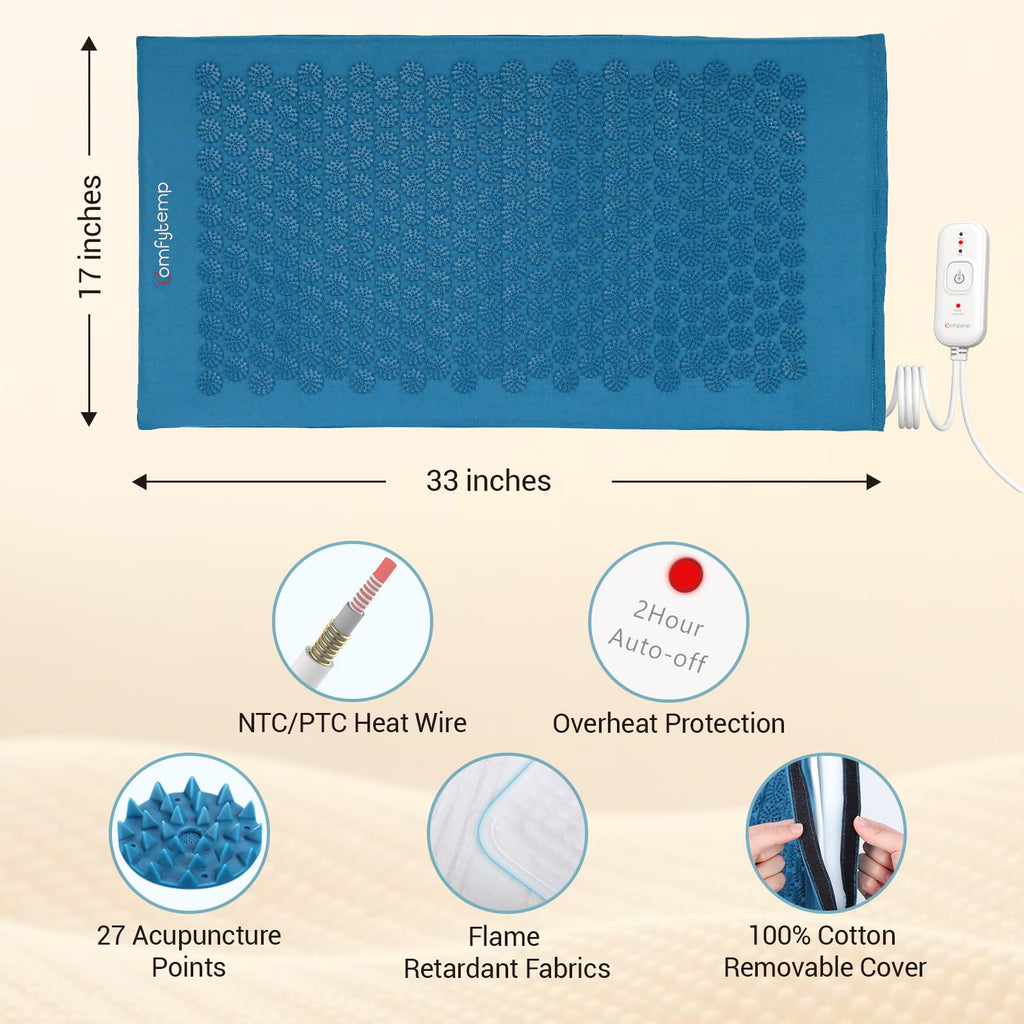 Heated Acupressure Mat 17"x33" Z75973