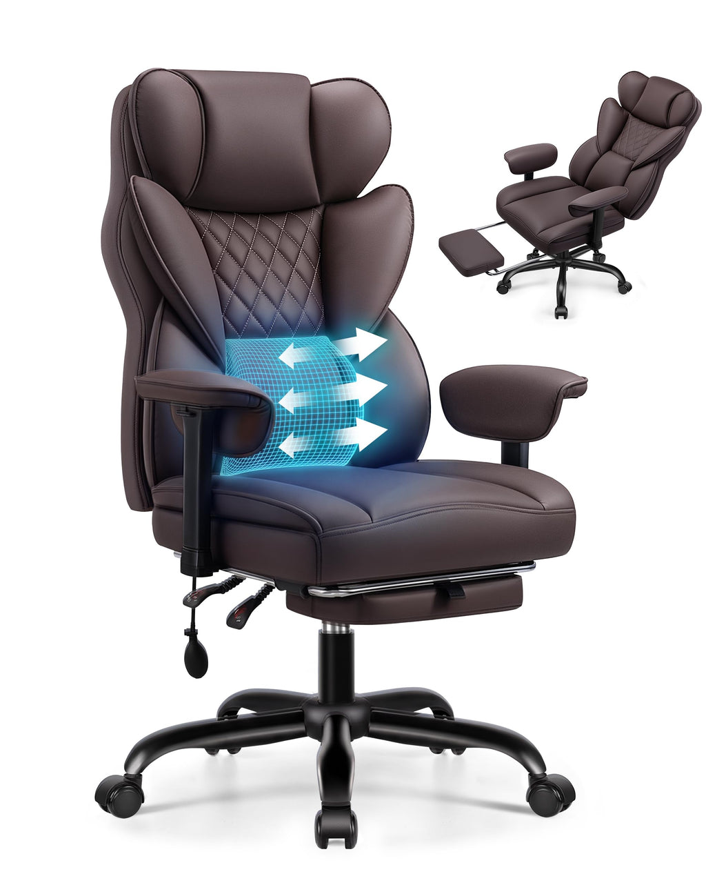 Office Chair with Adjustable Lumbar Support W5127