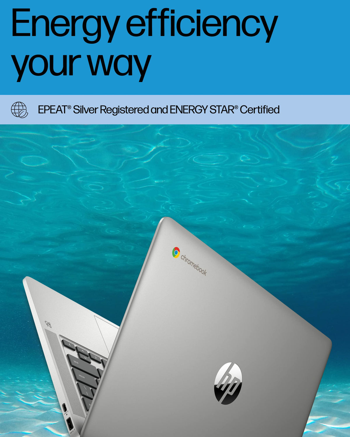 14 Laptop, Intel Celeron N4120, 4 GB RAM, 64 GB eMMC, Chrome OS, Mineral Silver Z546