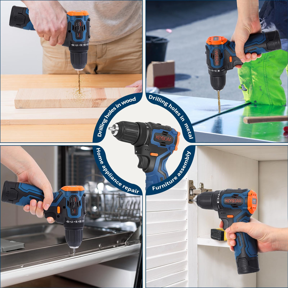 Brushless Cordless Drill Set with 2 Batteries & Charger K13637