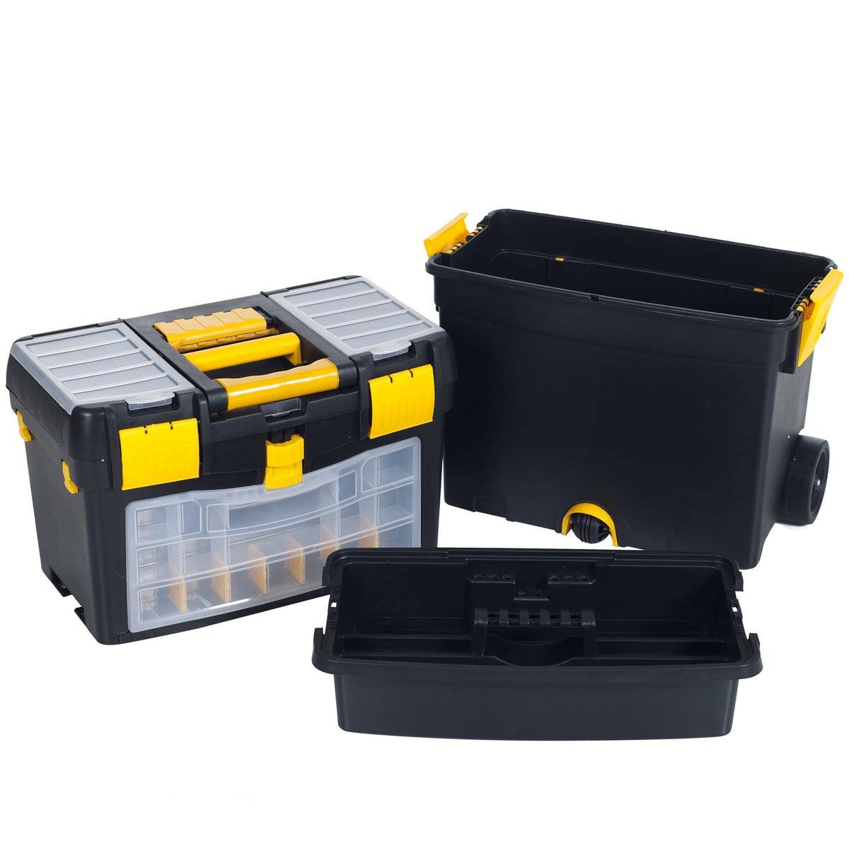 Portable Stackable Toolbox with Wheels and Drawers C285689