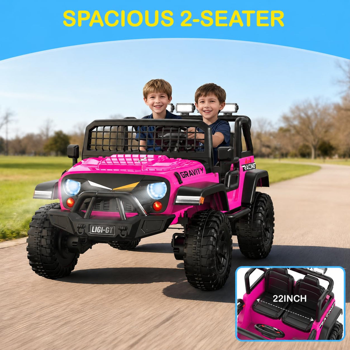 24V 2 Seater 4WD Ride On Car H376782
