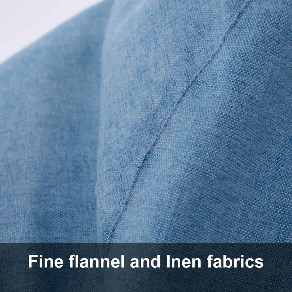 Linen Fabric Bean Bag Chair Cover 90x110cm R800