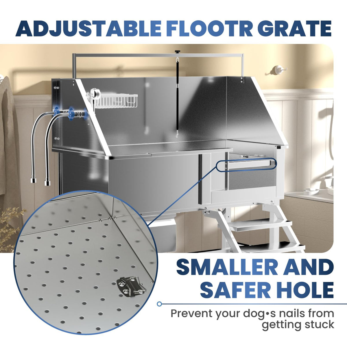 46" Stainless Steel Dog Wash Station C1361