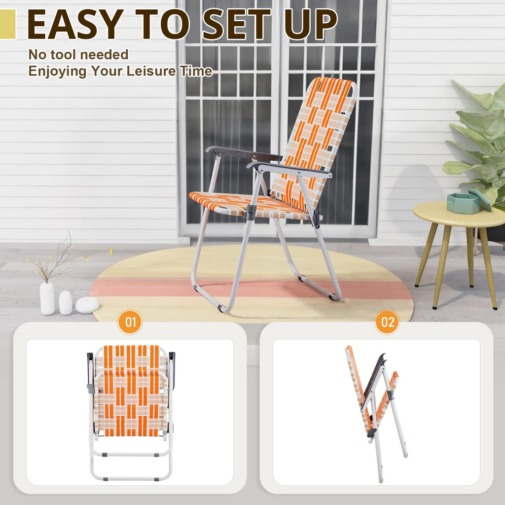 Folding Camping Chairs Set of 2 Steel M546905