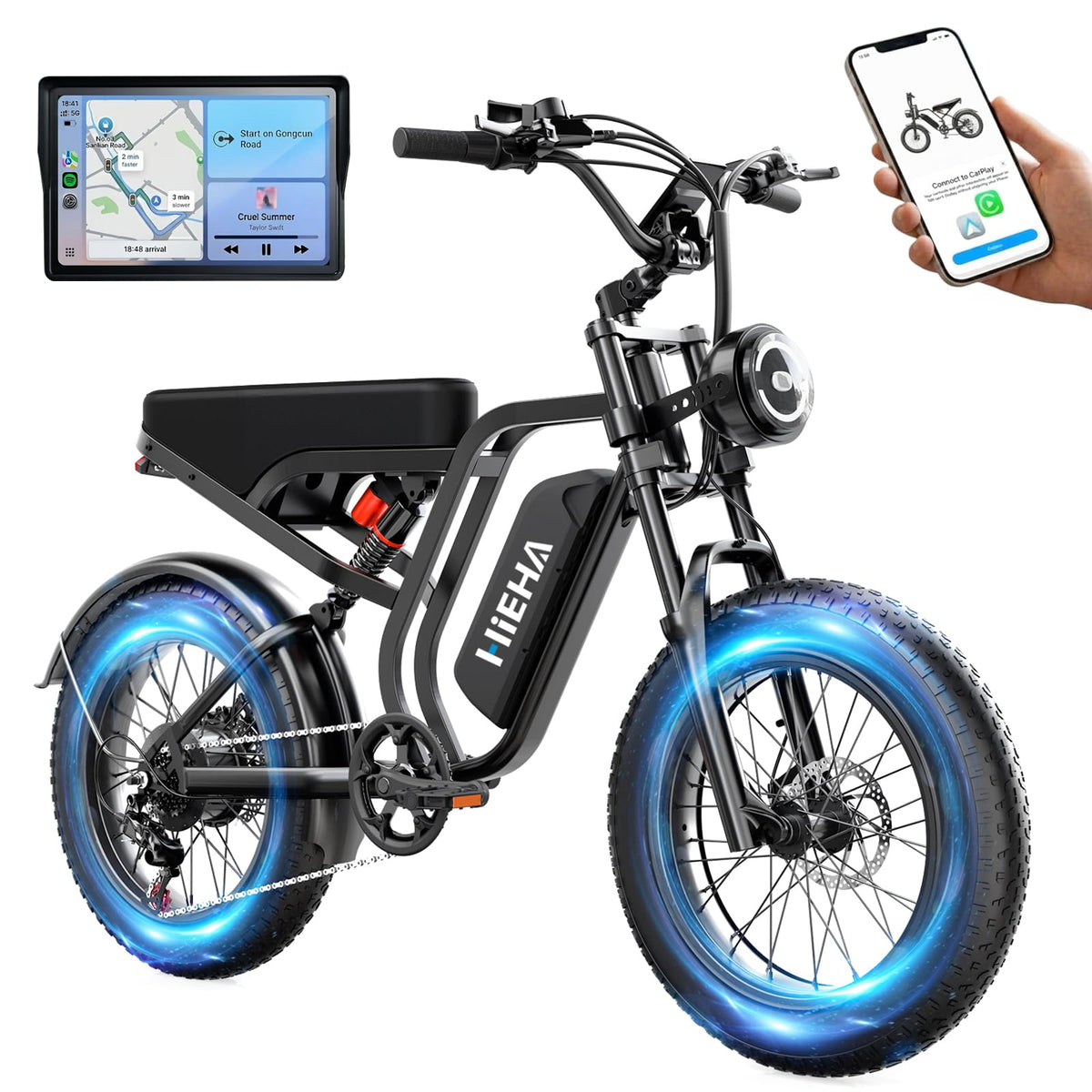20" Fat Tire Foldable Electric Bike with Removable Battery L626302