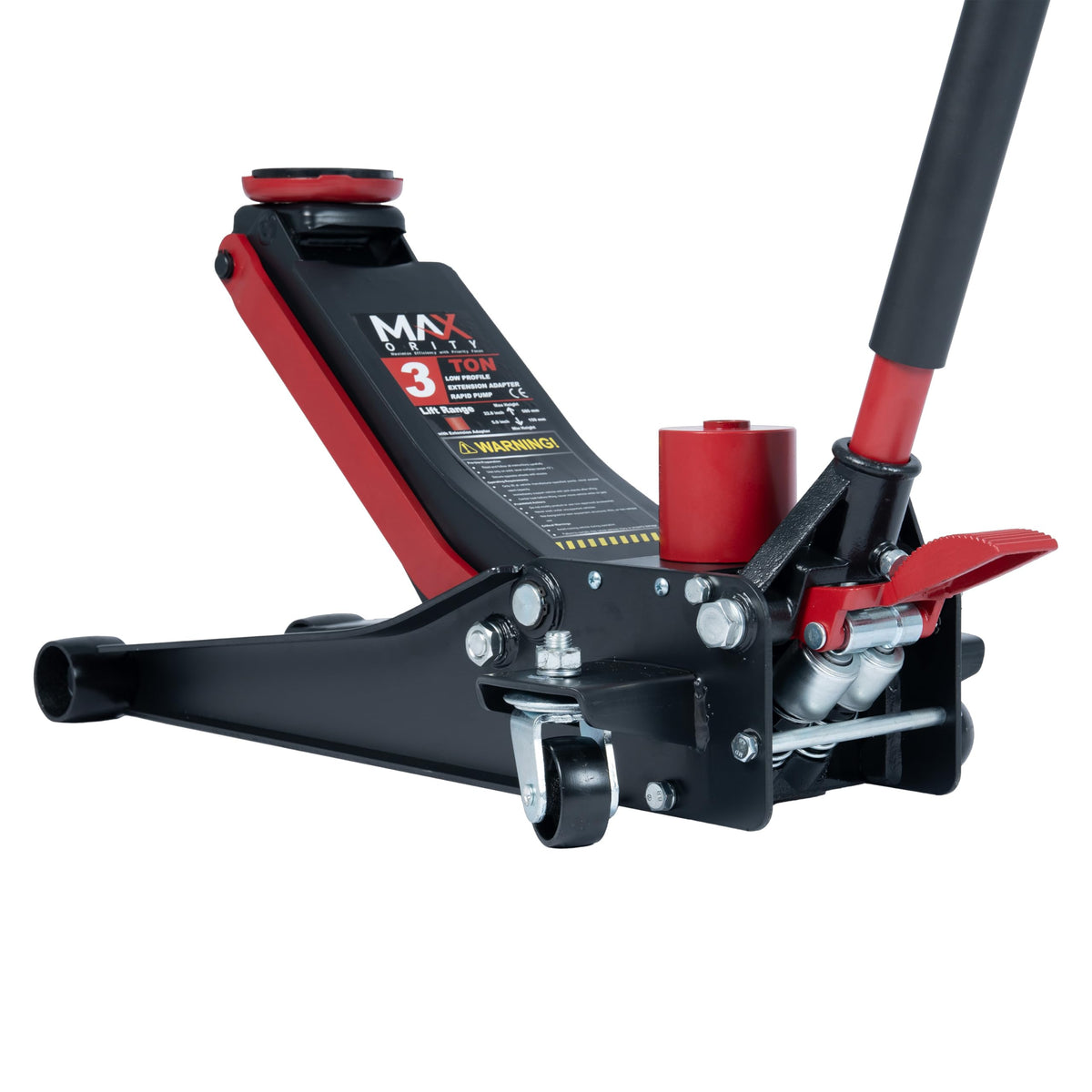 3-Ton Low-Profile Dual Pistons Steel Floor Jack B5899
