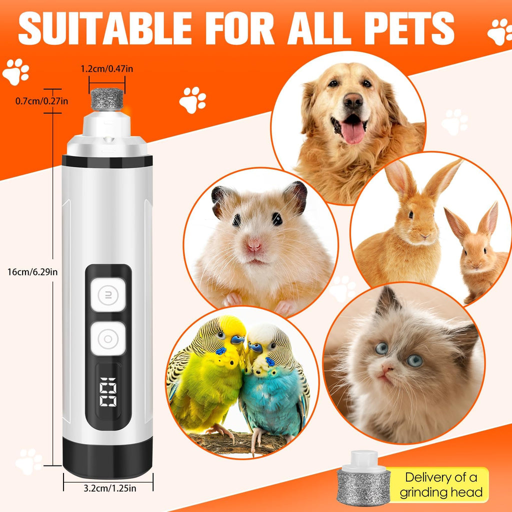 Ultra Quiet Electric Pet Nail Clippers with LED Lights N712285