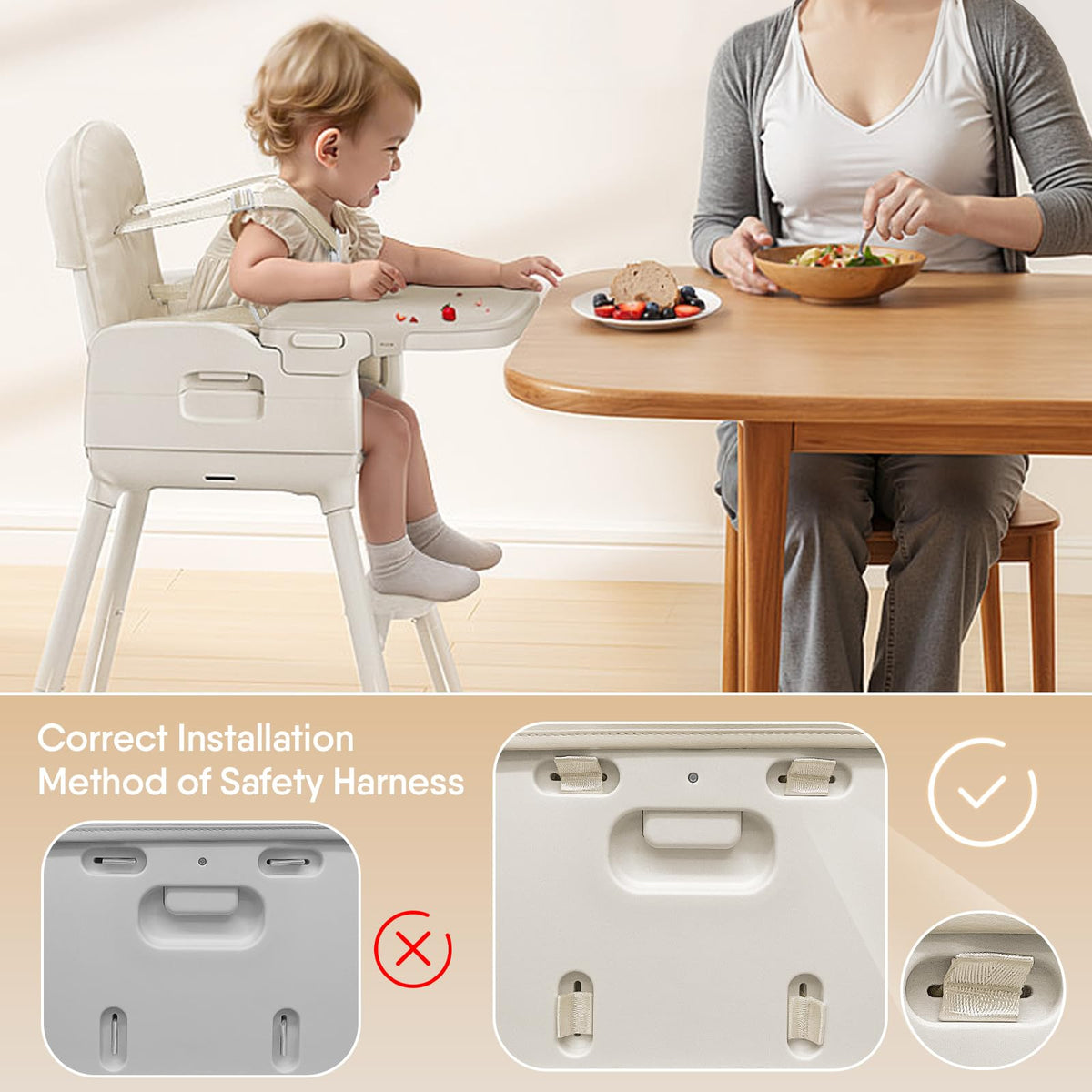 3-in-1 Portable Baby High Chair J3754