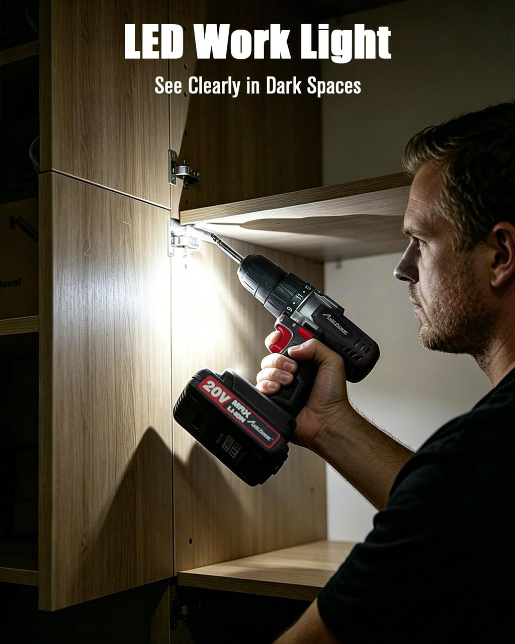 20V Cordless Electric Drill Set W361