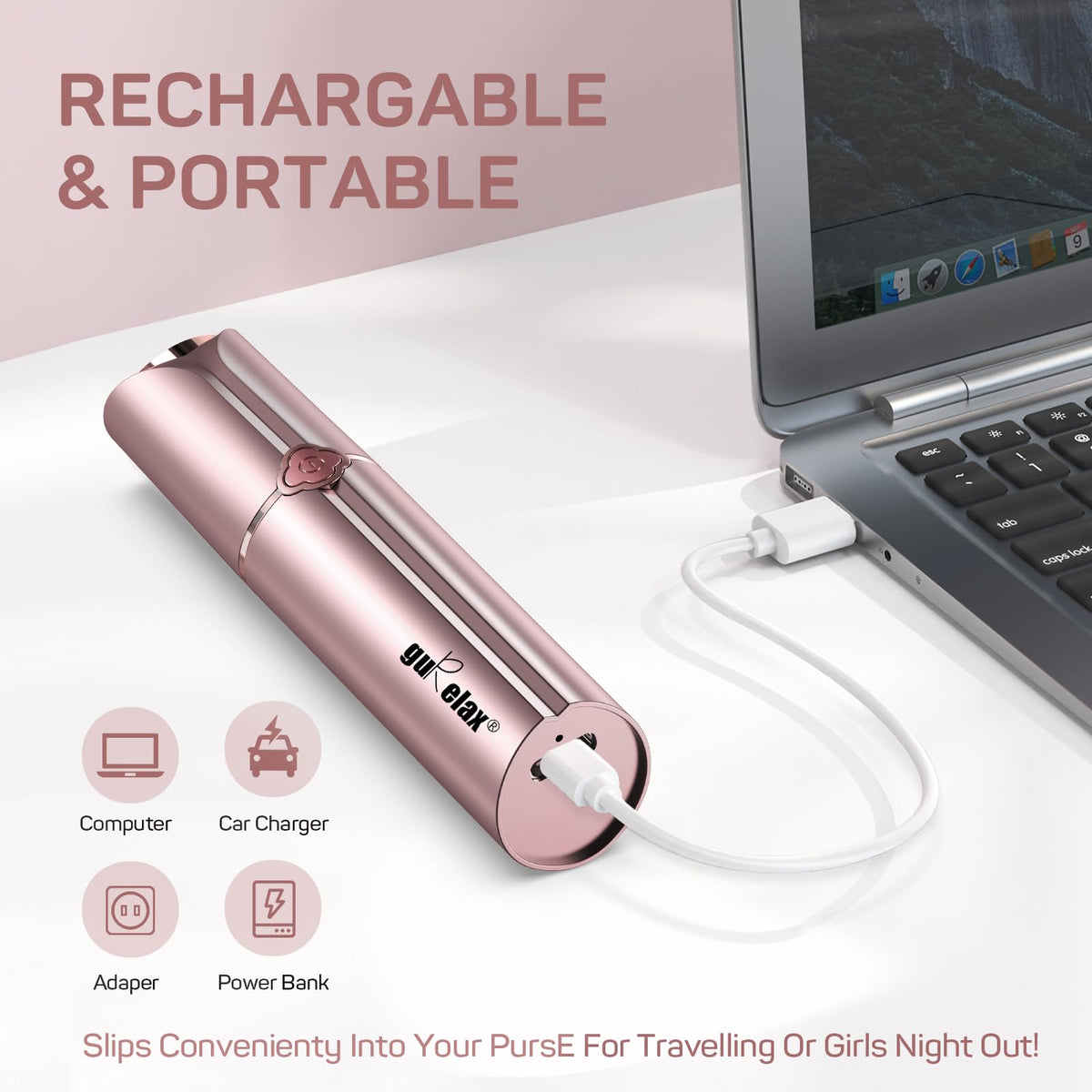 Electric Painless Facial Hair Removal Device with 2 Replacement Heads S661