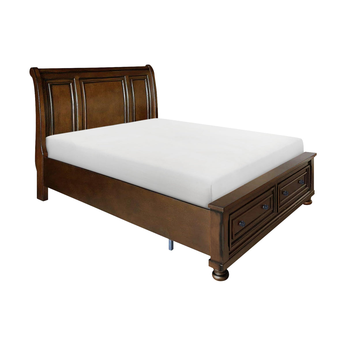 California King Platform Bed Frame with Storage Drawers X95359