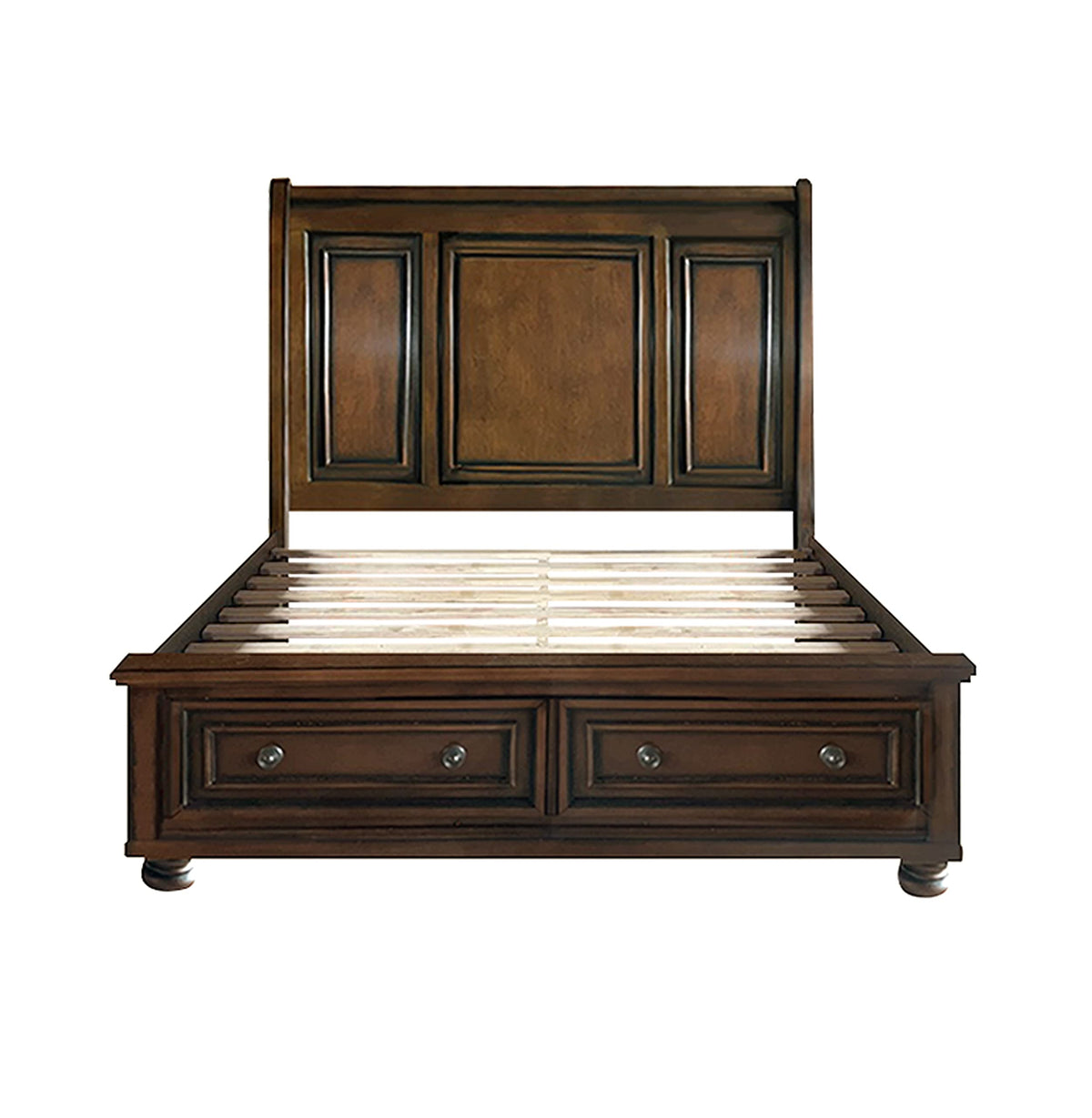 California King Platform Bed Frame with Storage Drawers X95359