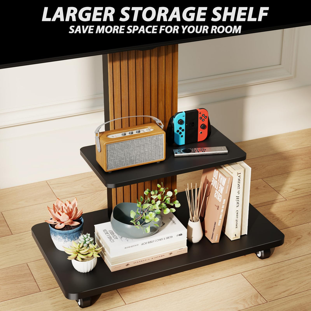 Heavy Duty Rolling TV Stand for 55-100 inch Large Screens B5240