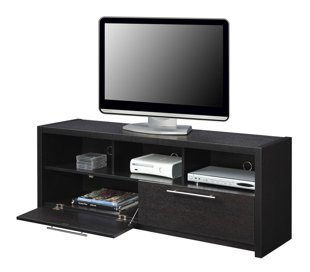 Espresso TV Stand with Storage Cabinets & Shelves V69223