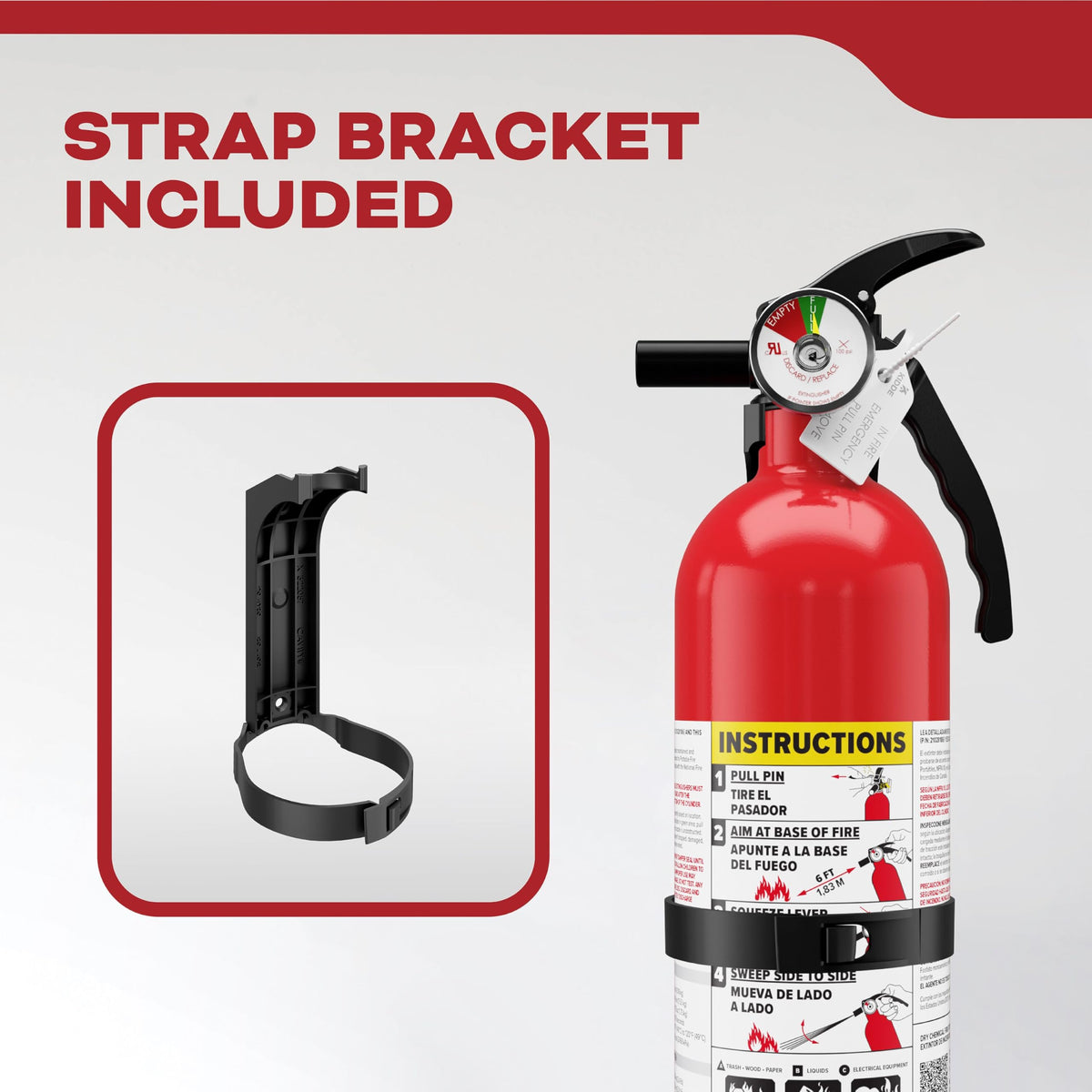 Fire Extinguisher 1-A:10-B:C 1 Pack Y344829
