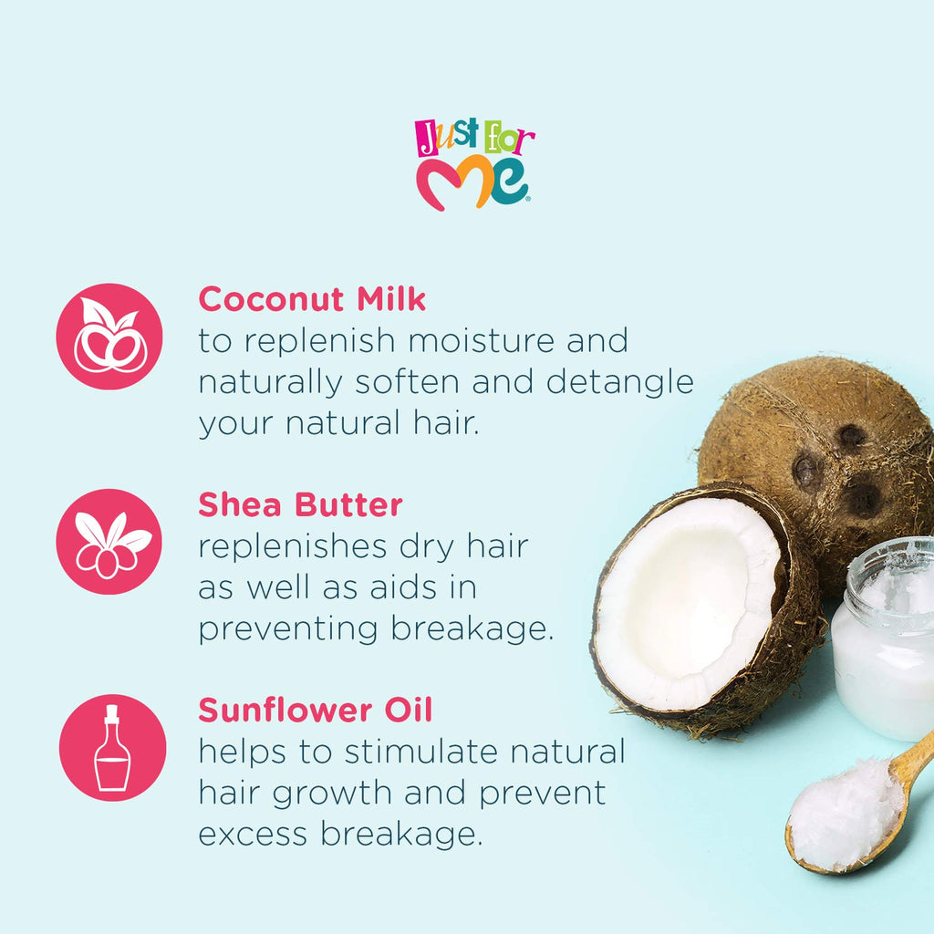 Natural Hair Milk Detangler with Coconut Milk, Shea Butter & Sunflower Oil, 10 oz H6763