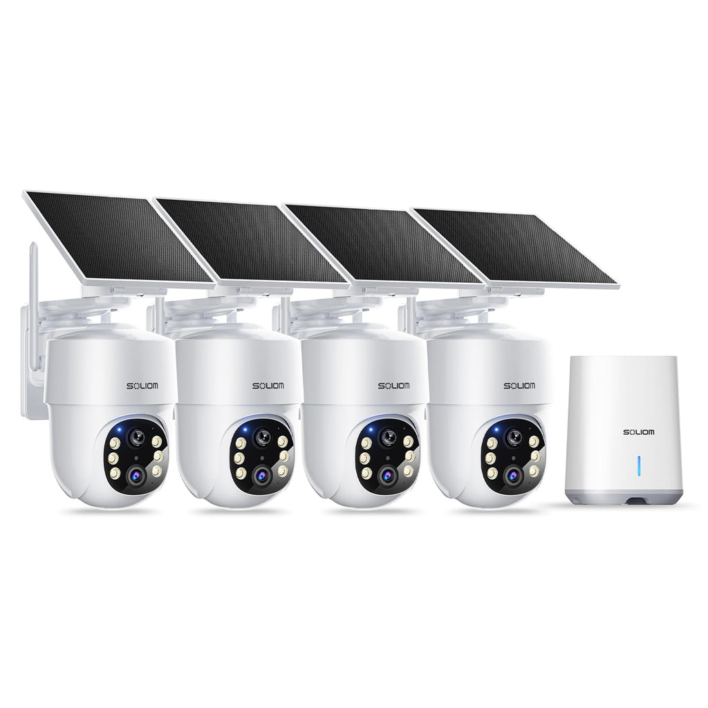 5MP Wireless Outdoor Security Cameras 4-Cam Kit L6593