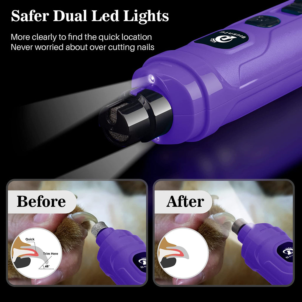 2-Speed Electric Dog Nail Grinder with 2 LED Light W16781