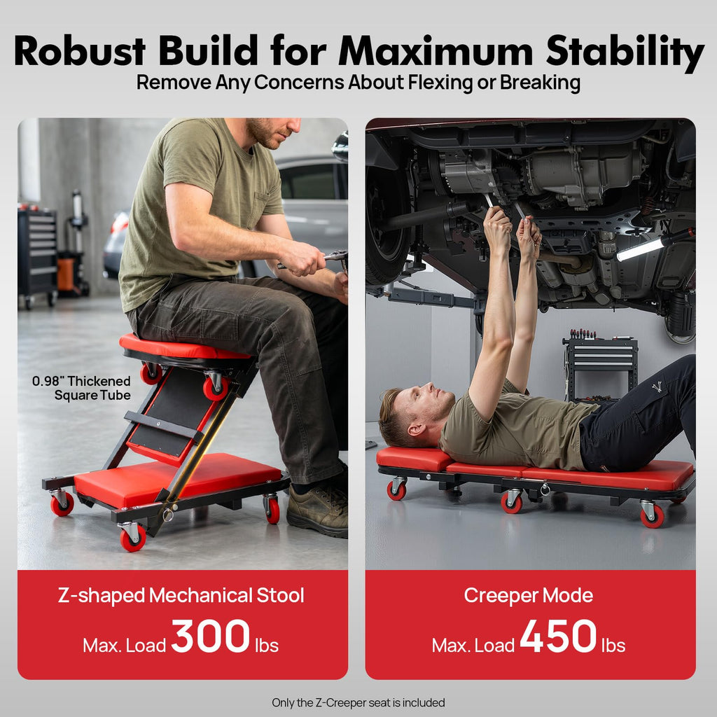 Heavy Duty 2 in 1 Z Creeper Seat K65994
