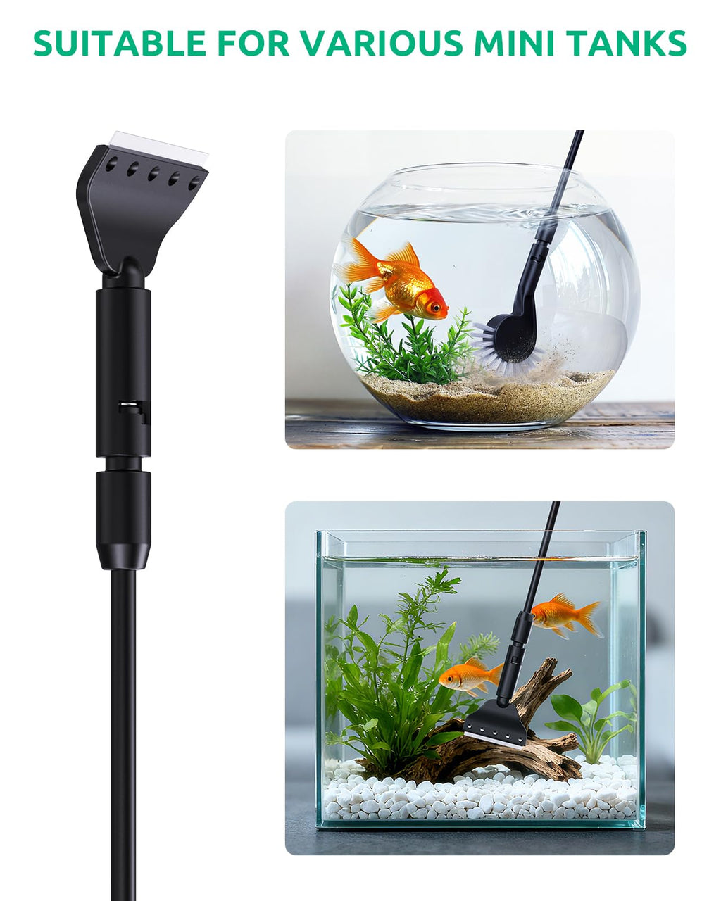 Aquarium Algae Scraper Glass Cleaner Set U57200