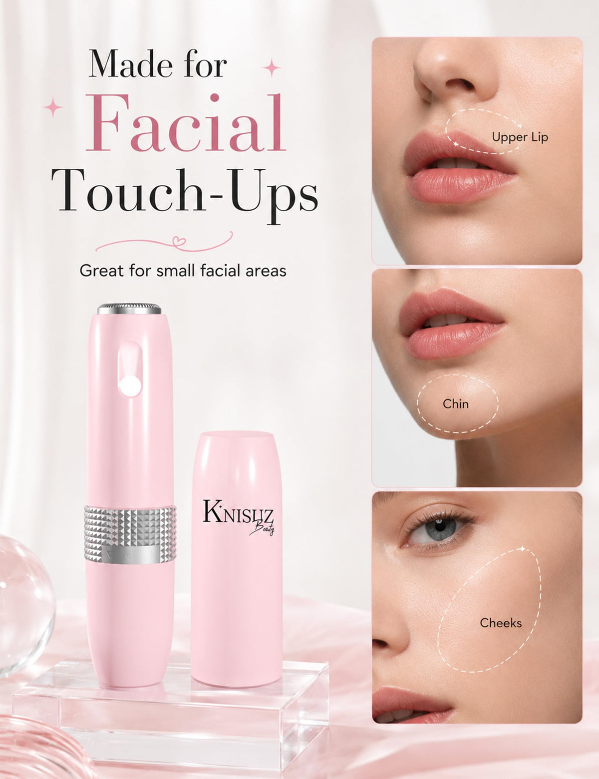 2-in-1 Facial Hair Removal and Eyebrow Trimmer F54207