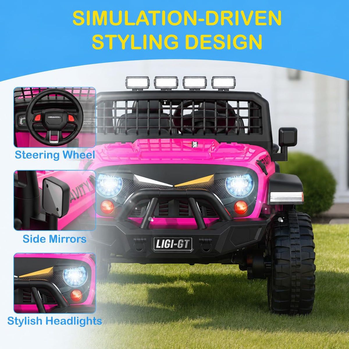24V 2 Seater 4WD Ride On Car H376782