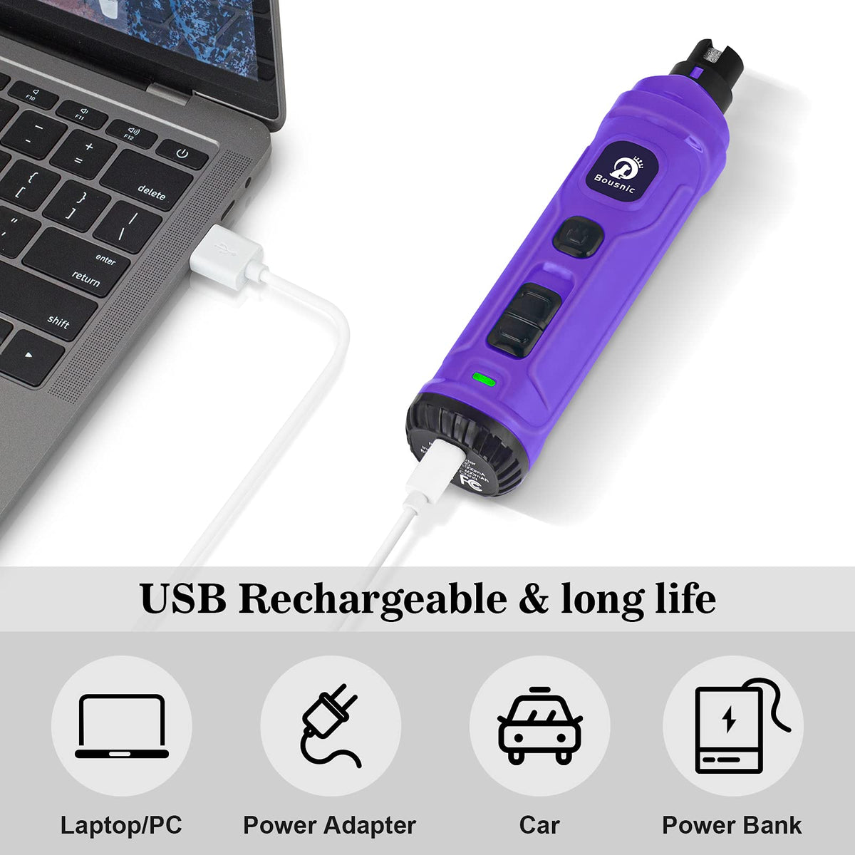 2-Speed Electric Dog Nail Grinder with 2 LED Light W16781