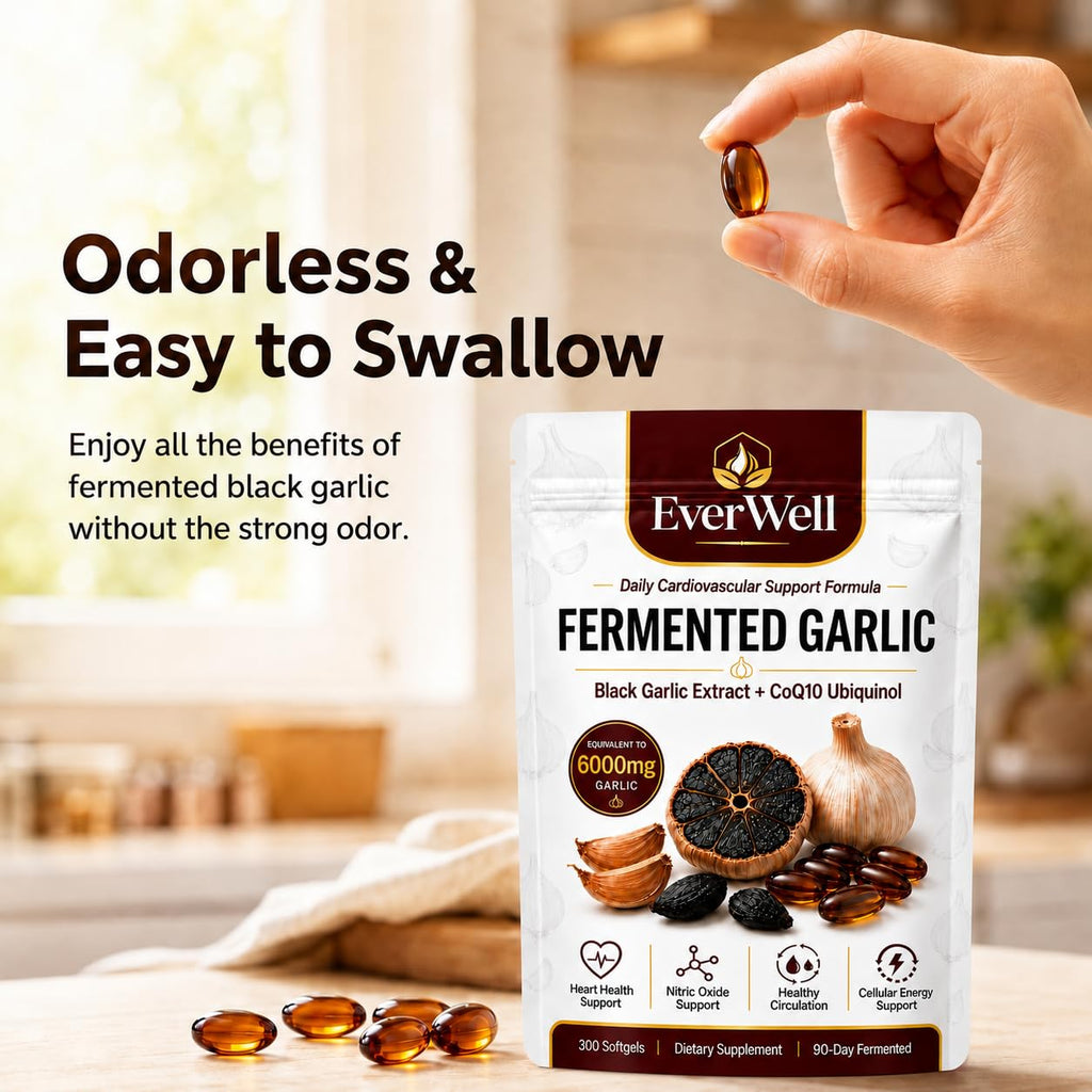 Black Garlic CoQ10 Softgels, 300 Softgels V5369