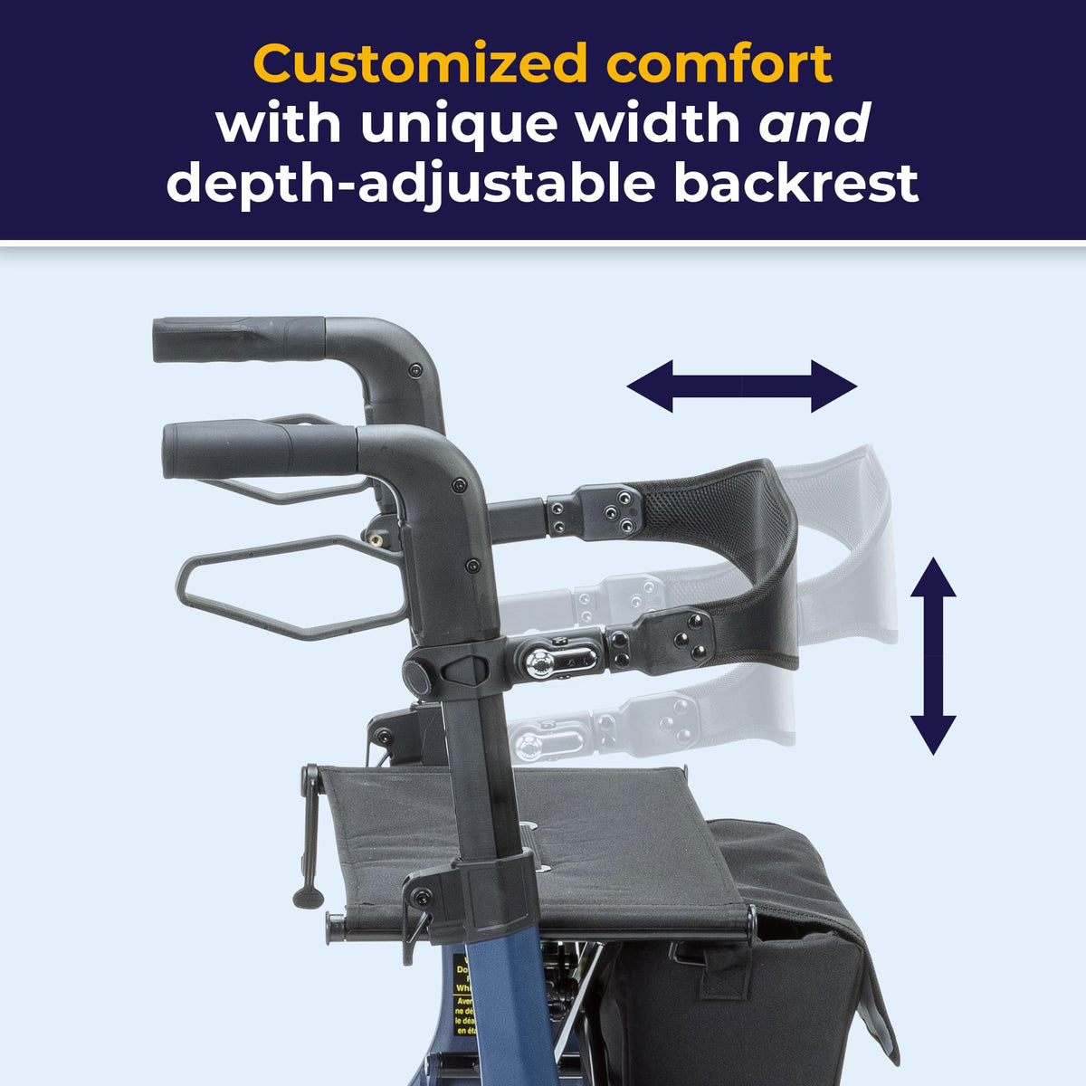 Blue 15.2 lb Rollator K3270