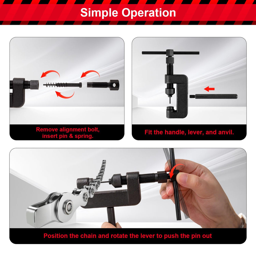13 Pcs Motorcycle Chain Breaker Tool Kit B3733