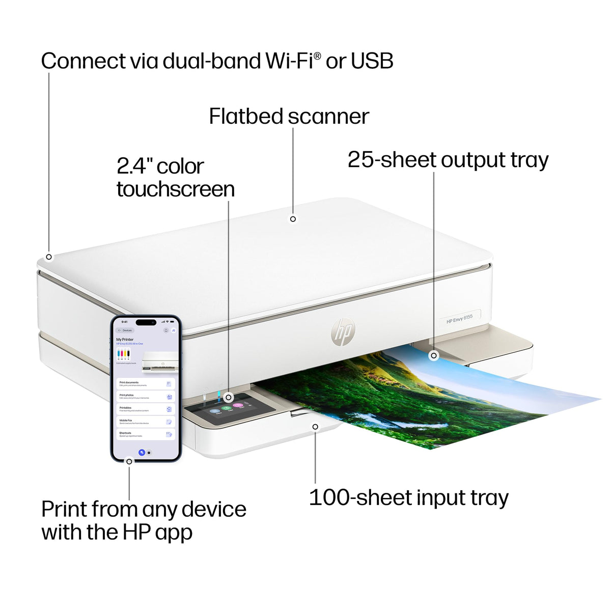 Wireless All-in-One Color Inkjet Printer O339