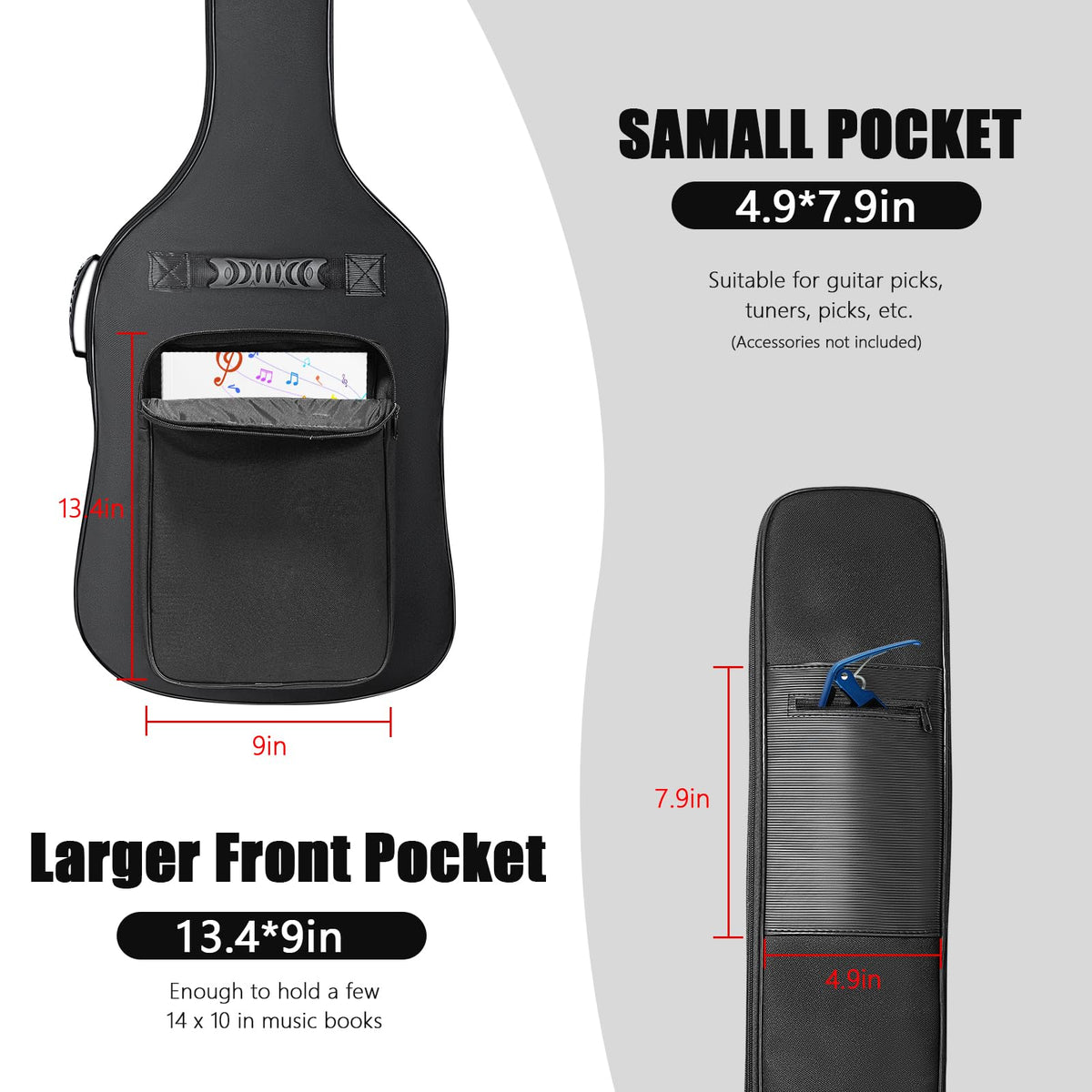 Black Waterproof Bass Guitar Gig Bag Q82239
