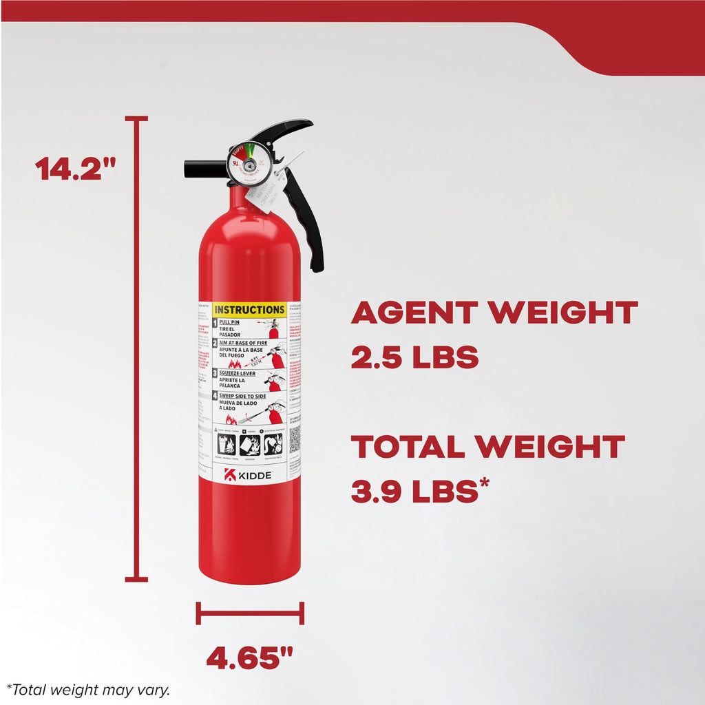 Fire Extinguisher 1-A:10-B:C 1 Pack Y344829