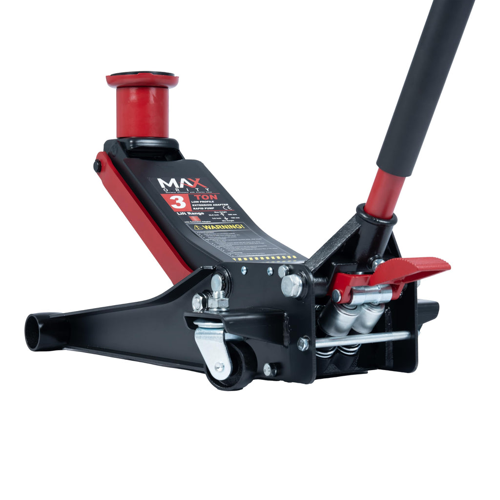 3-Ton Low-Profile Dual Pistons Steel Floor Jack B5899