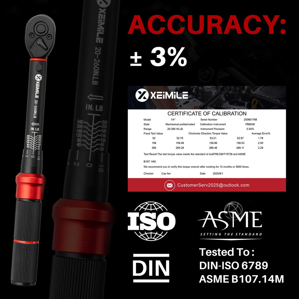 1/4" Drive Torque Wrench & Screwdriver Set L669