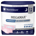 Pink X-Large Adult Diapers with Tabs, 4 Count U87677