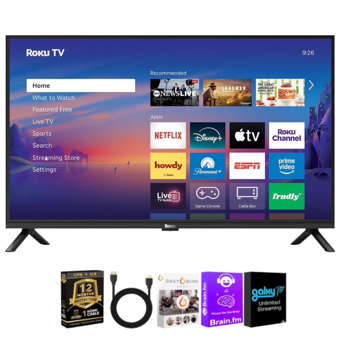 32" 1080p FHD LED Smart TV with HDMI Cable S70231