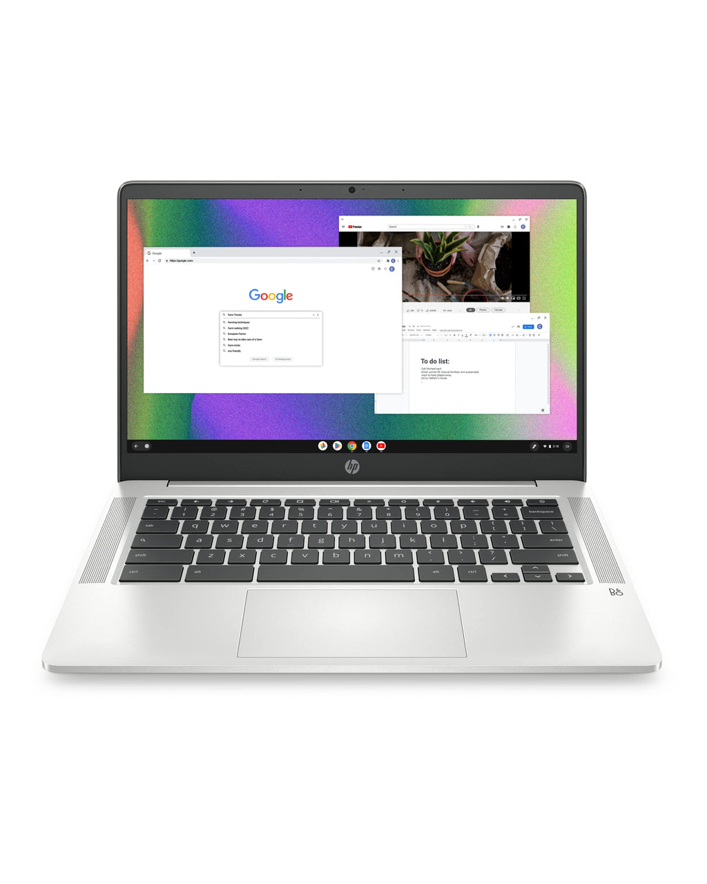14 Laptop, Intel Celeron N4120, 4 GB RAM, 64 GB eMMC, Chrome OS, Mineral Silver Z546
