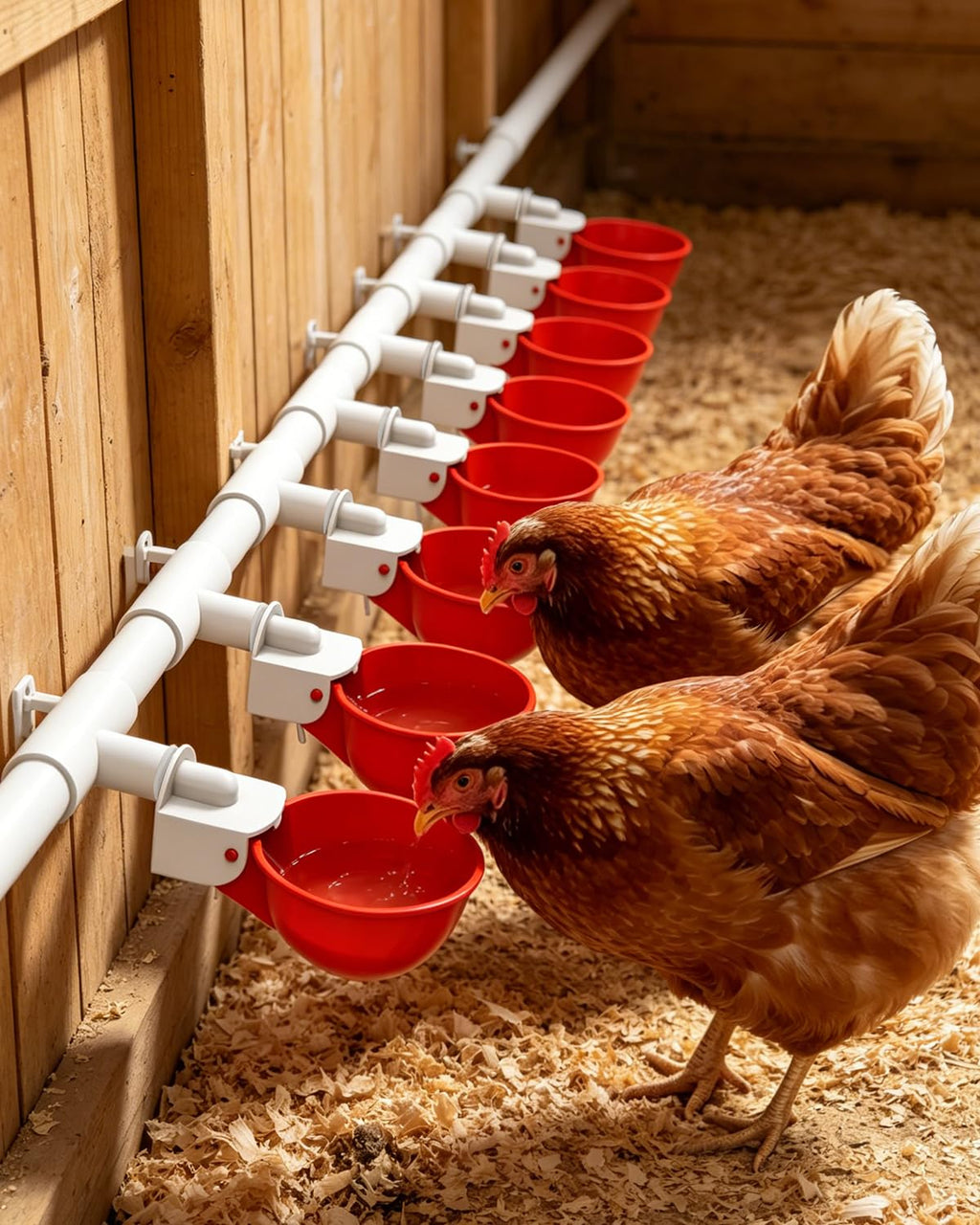 Chicken Waterer Cups 8 Pack with 3/8" Drill Bit K18133