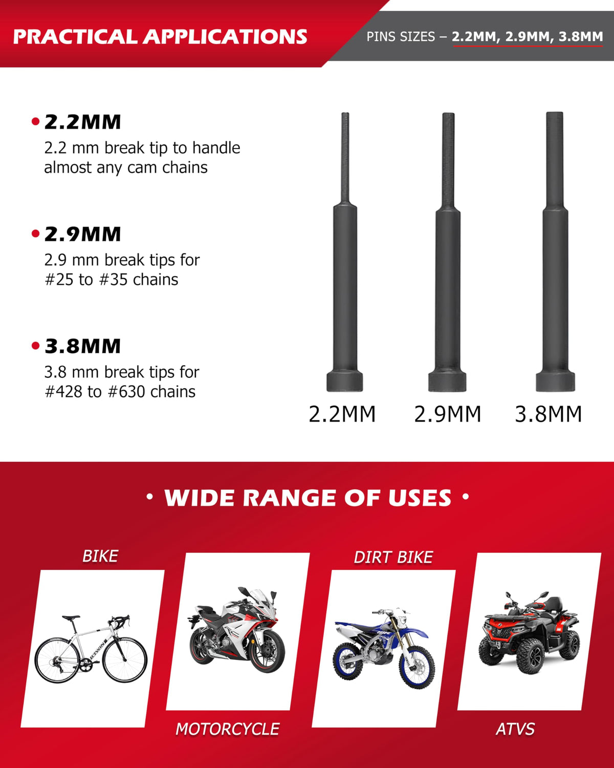 Motorcycle Chain Breaker Set R822