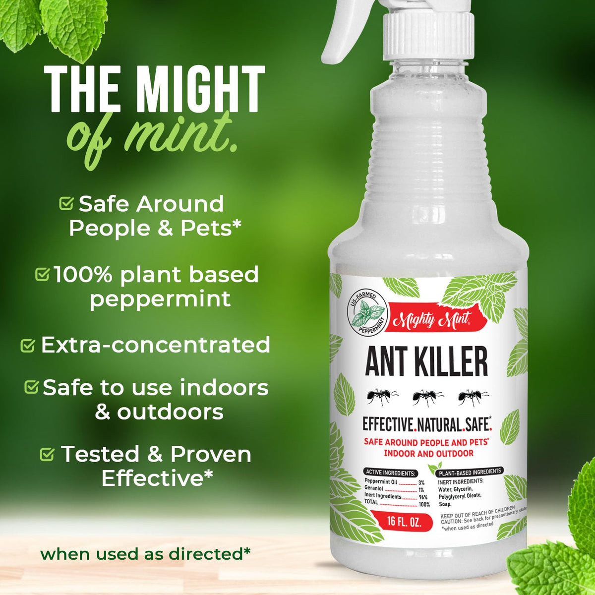 Peppermint Oil Ant Killer Spray, 16 oz M553