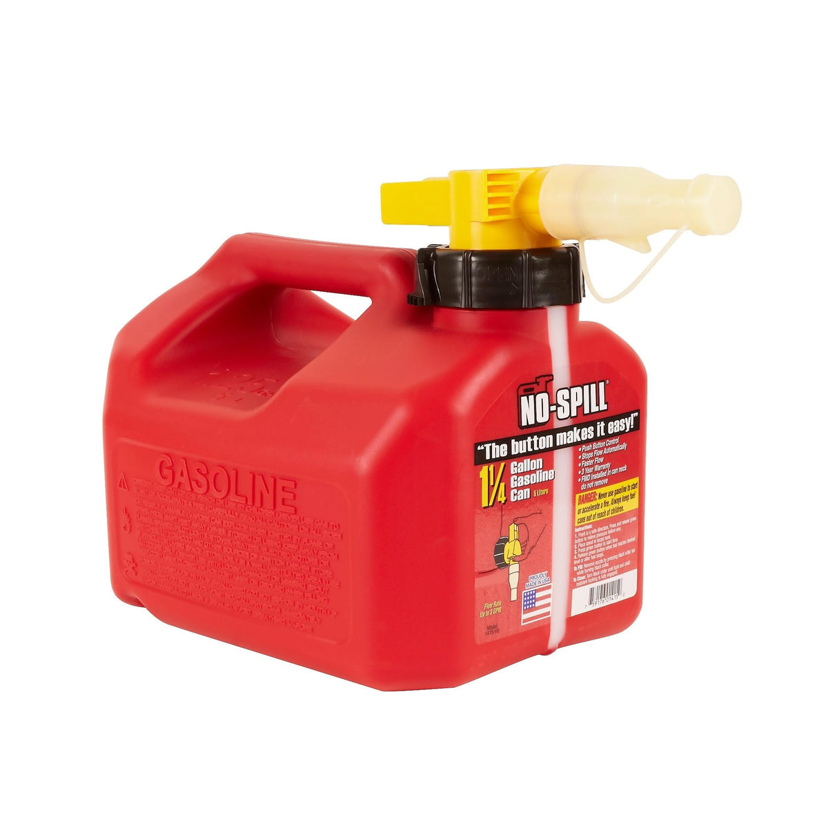 1.25 Gallon Gasoline Gas Can B3782