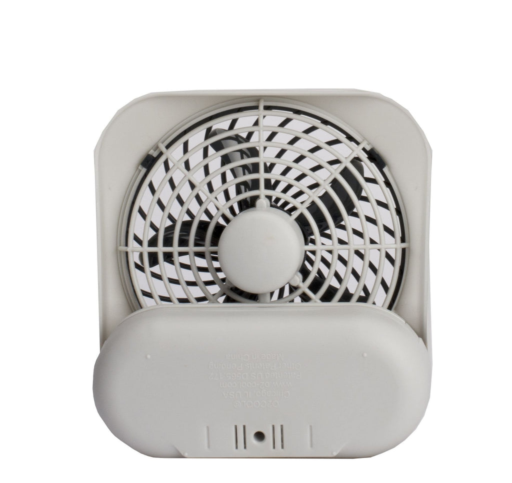 Portable Battery Powered Desk Fan 2-Speed Grey U227796