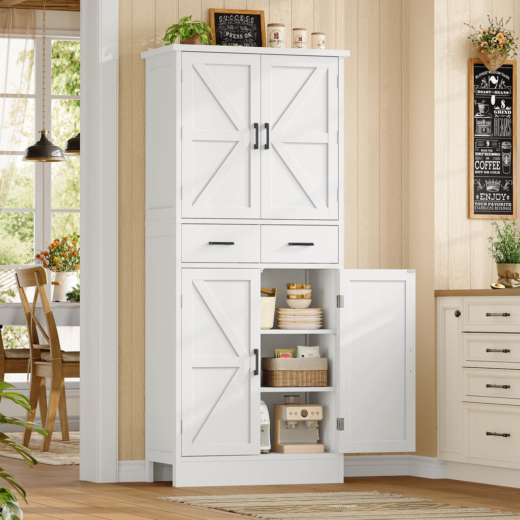Pantry Cabinet with Barn Doors J7152