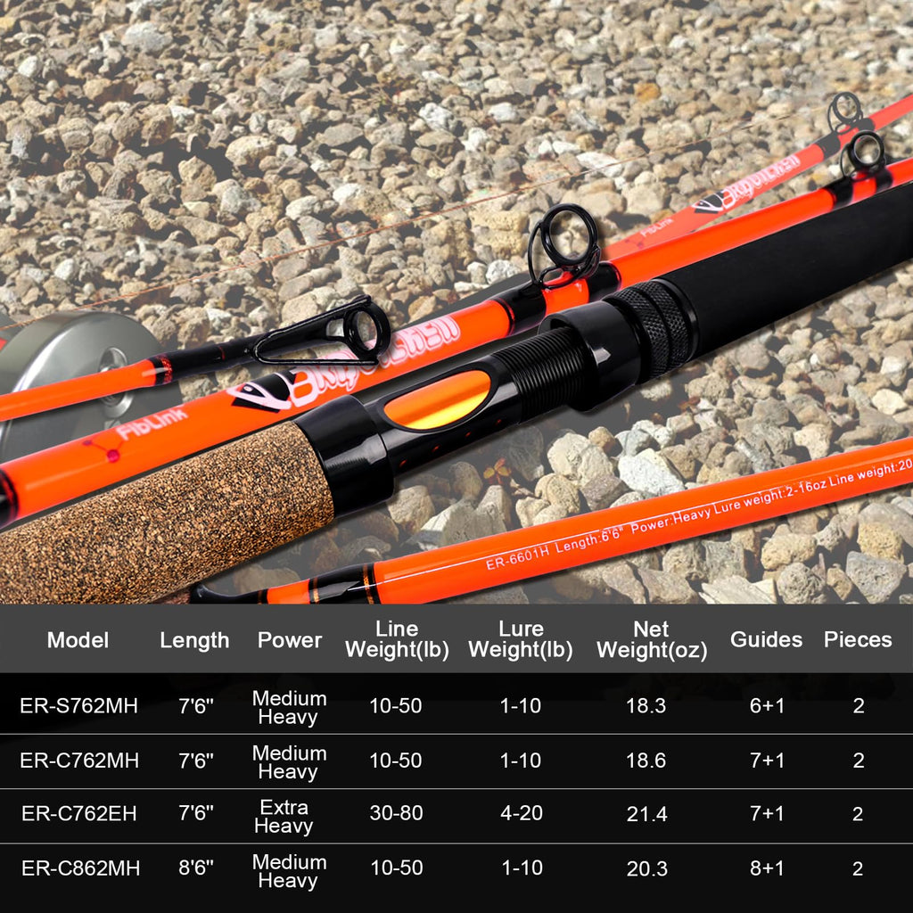 2 Piece Medium Heavy Catfish Fishing Rod W50170